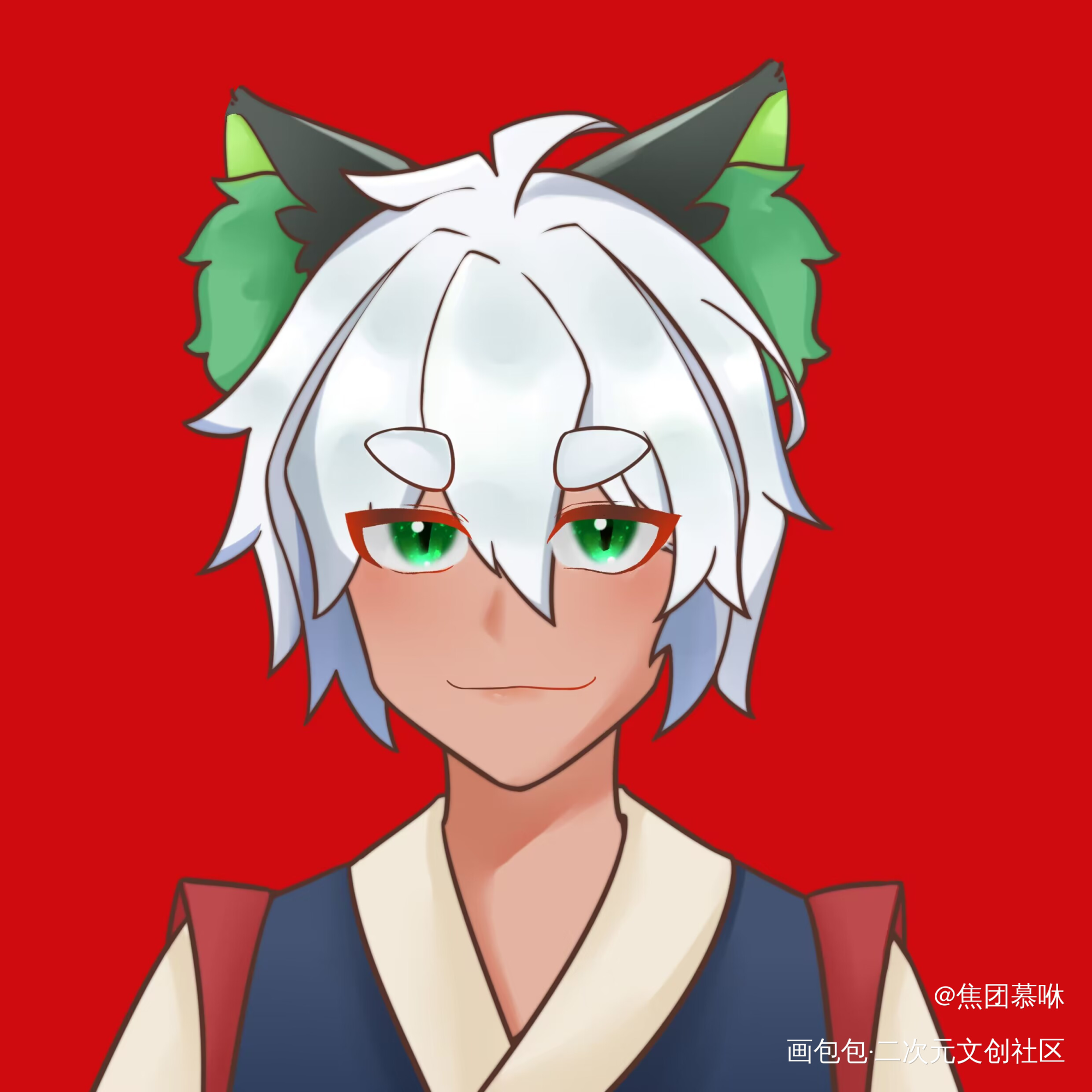 情人节快乐_罗小黑战记黑限无限罗小黑摸鱼绘画作品