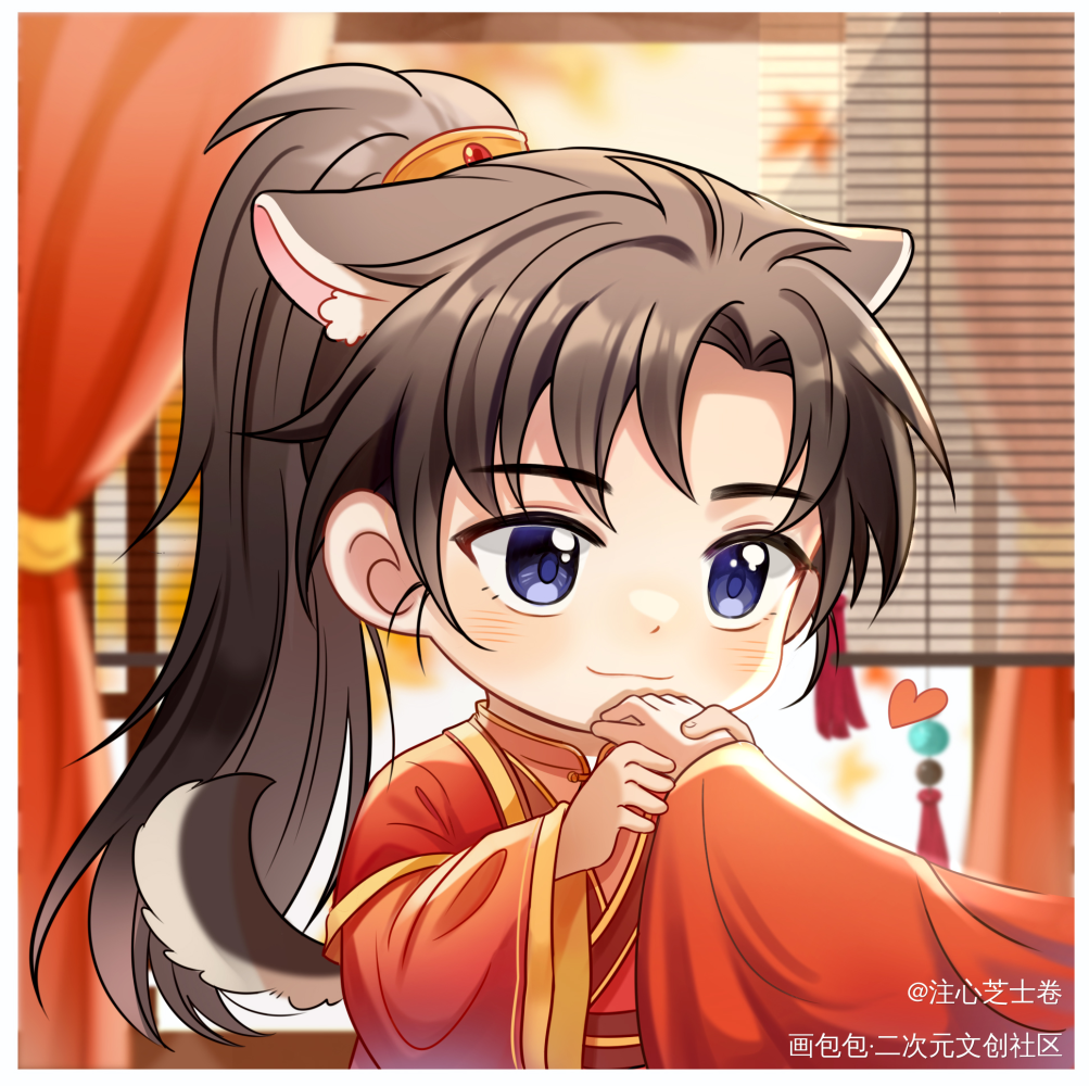 大婚_二哈和他的白猫师尊燃晚墨燃楚晚宁Q版绘画作品