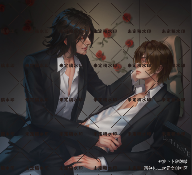 最近的稿件_厚涂双人互动双人稿件原创男头约稿绘画原创绘画作品