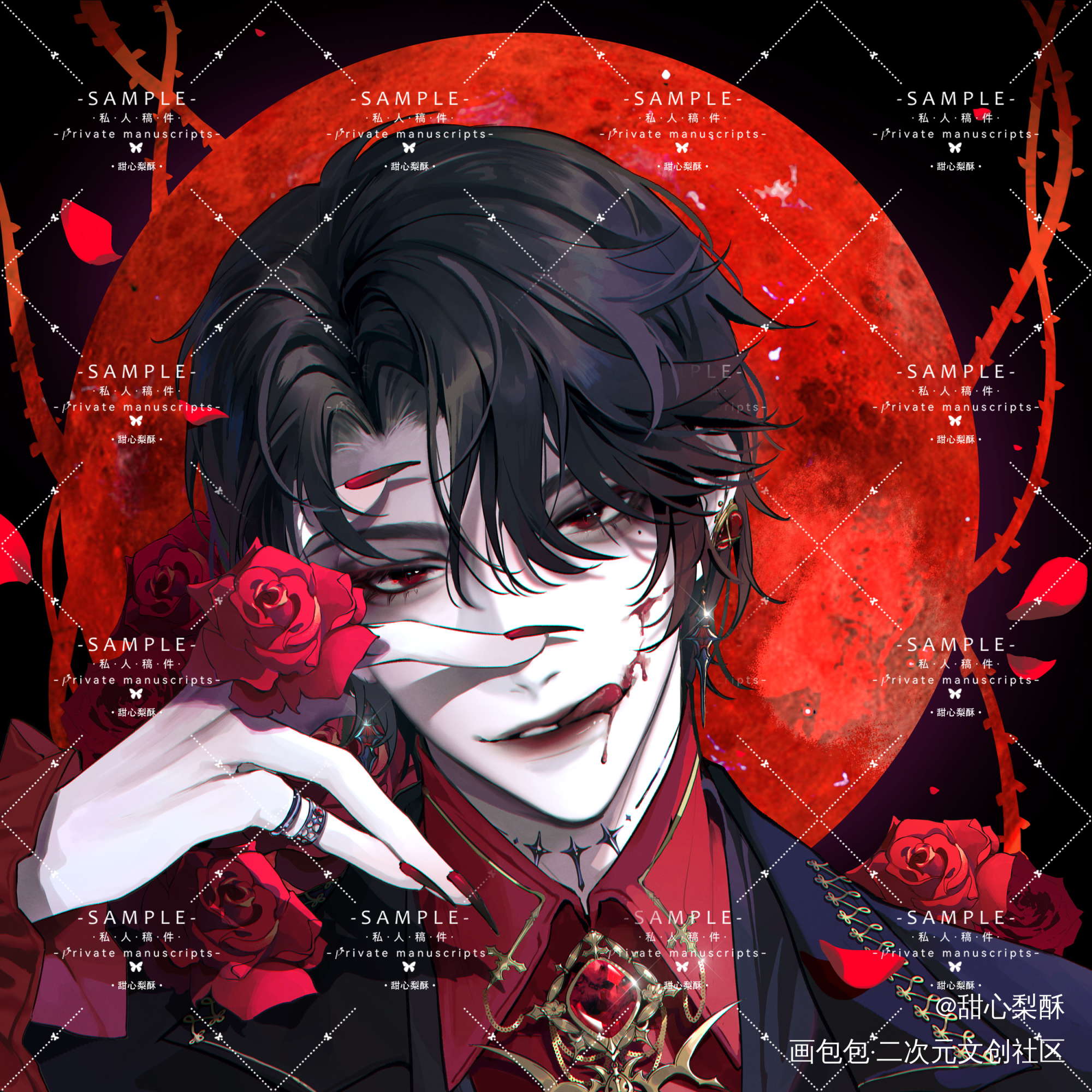 血族王子-赵锦辛_188男团妹叔绘画作品
