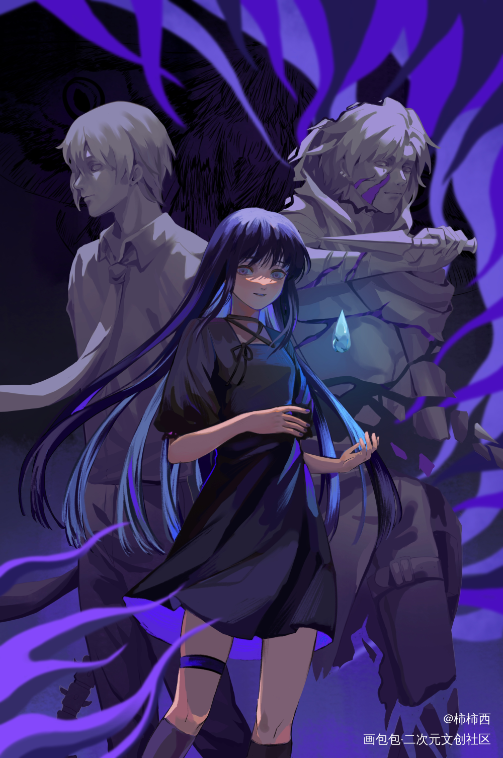 佳仪的兄长_我在惊悚游戏里封神刘佳仪绘画作品