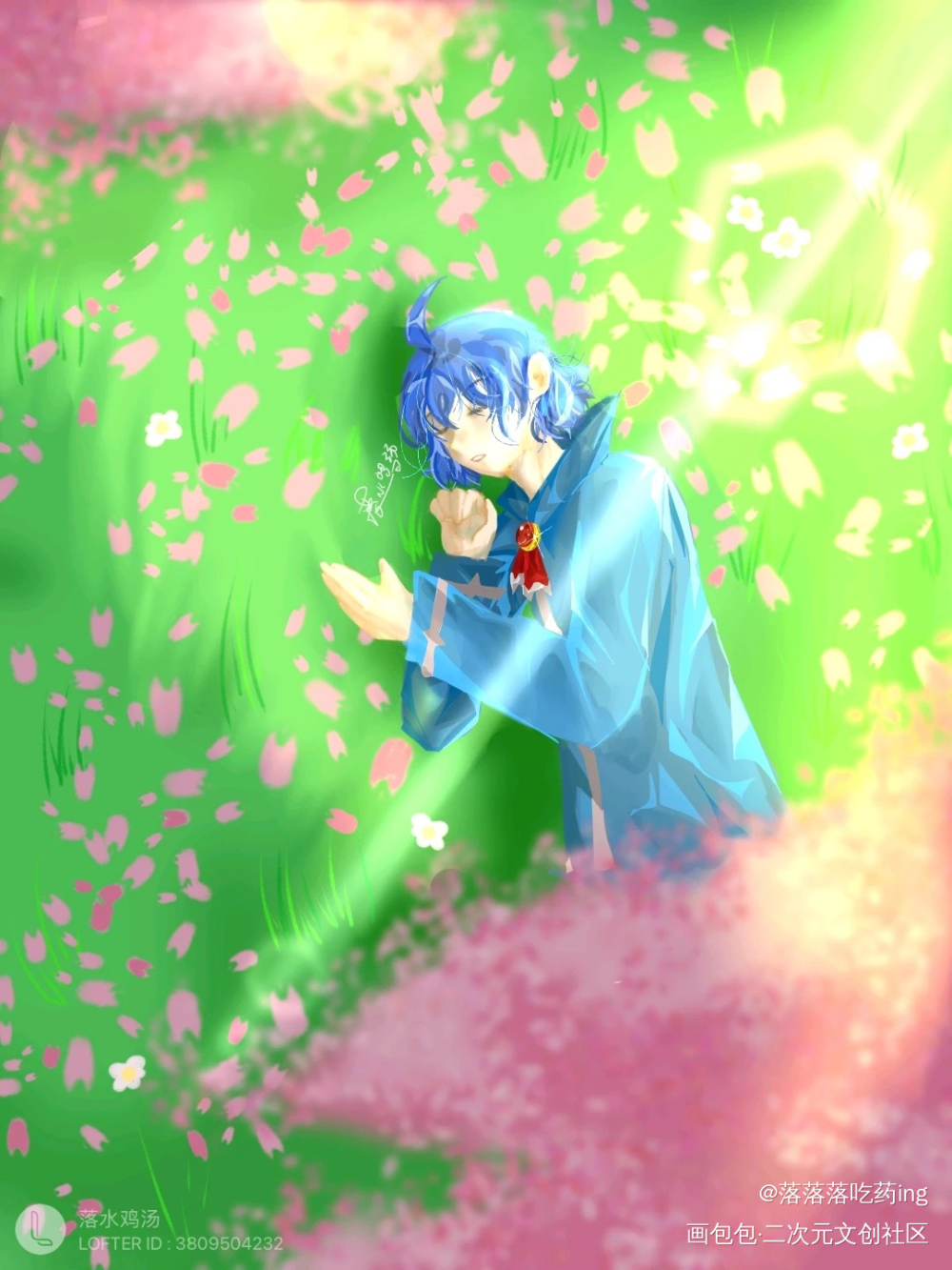 岁月静好_入间同学入魔了绘画作品