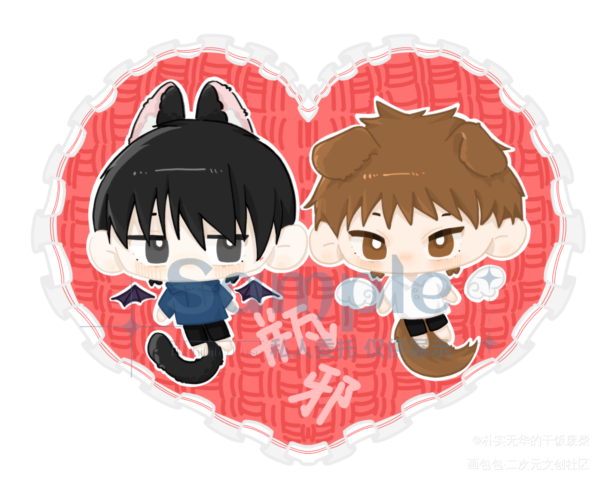 小情侣❤️_盗墓笔记黑花瓶邪绘画作品