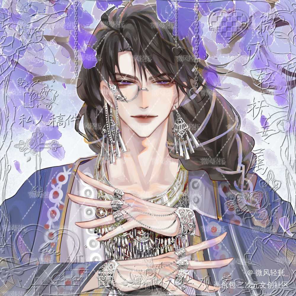苗疆原顾_针锋对决188男团原顾绘画作品