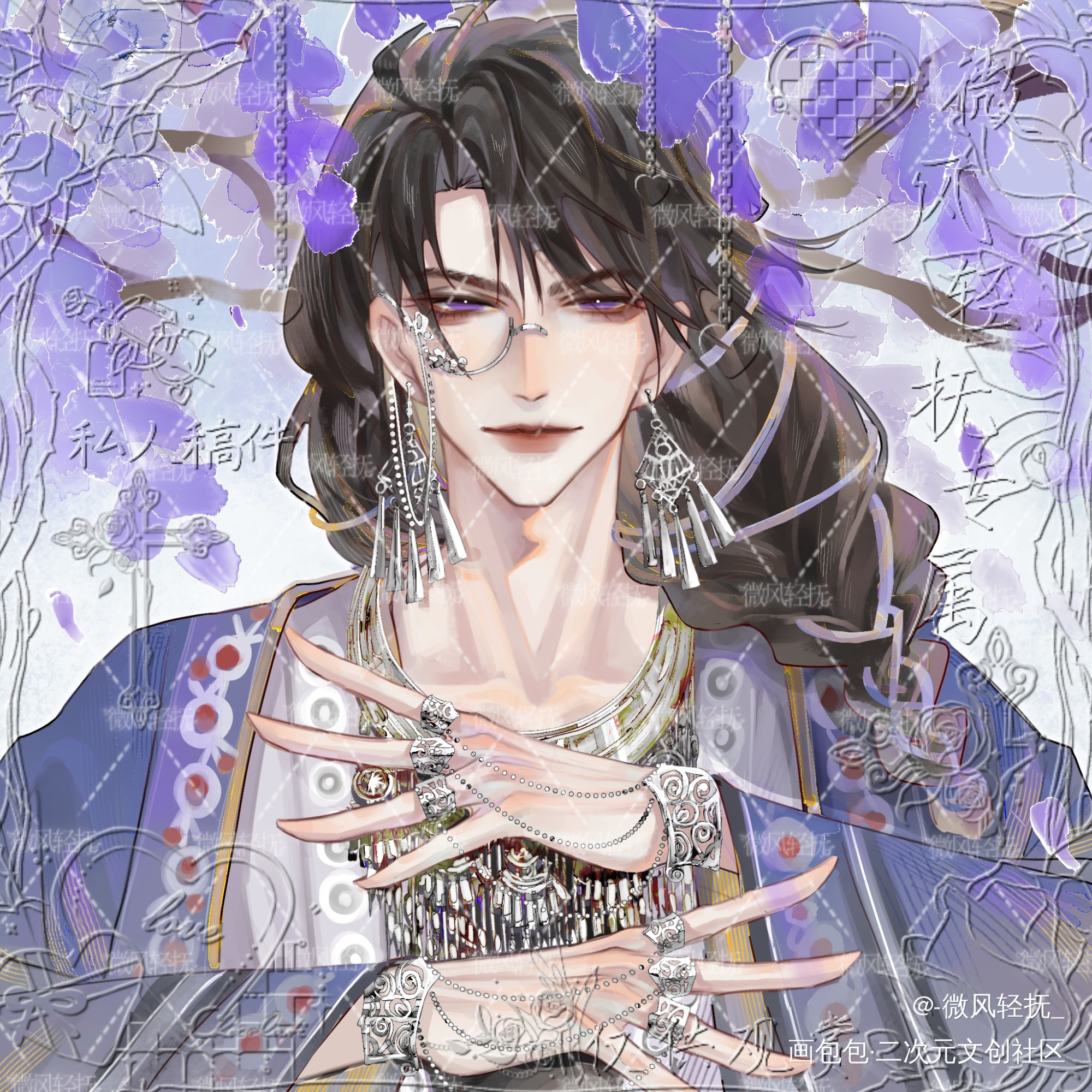 苗疆原顾_针锋对决188男团原顾绘画作品