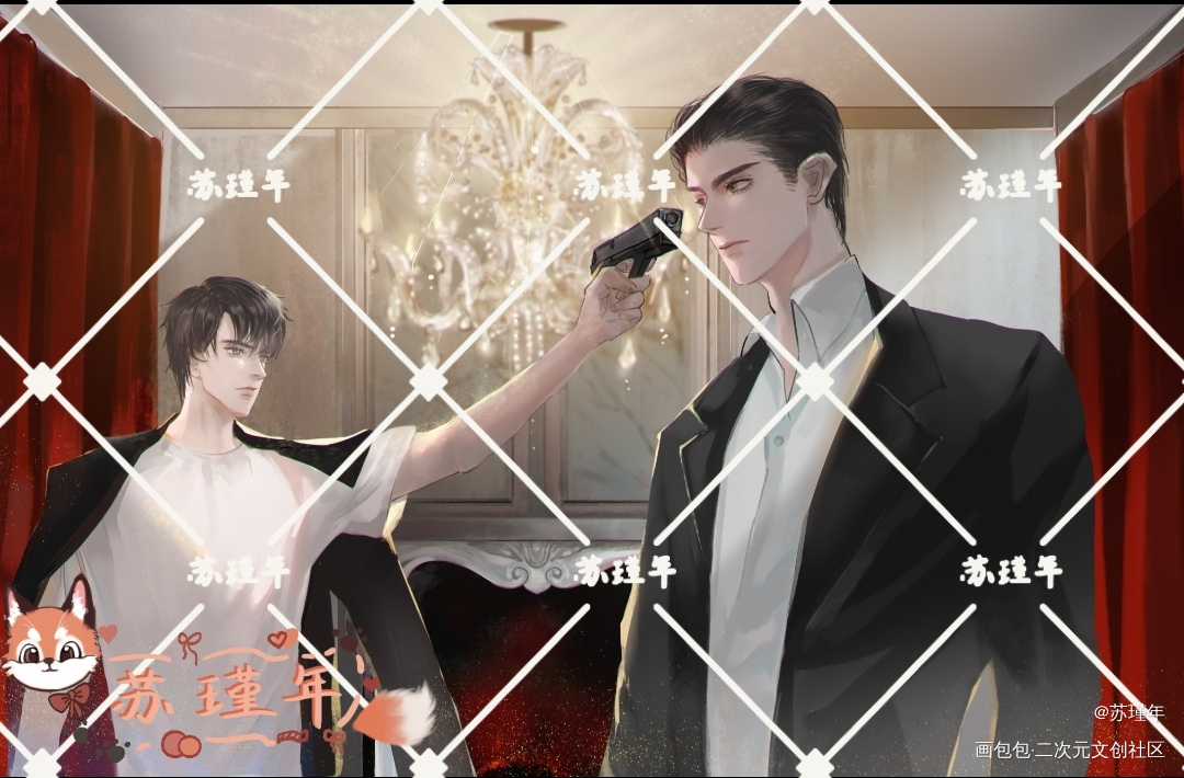 姚老板和小少爷_纵横四海绘画作品