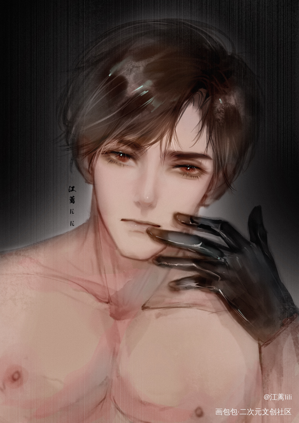 精彩留在最后。_光与夜之恋陆沉绘画作品