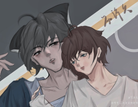 狼狗_绘画作品