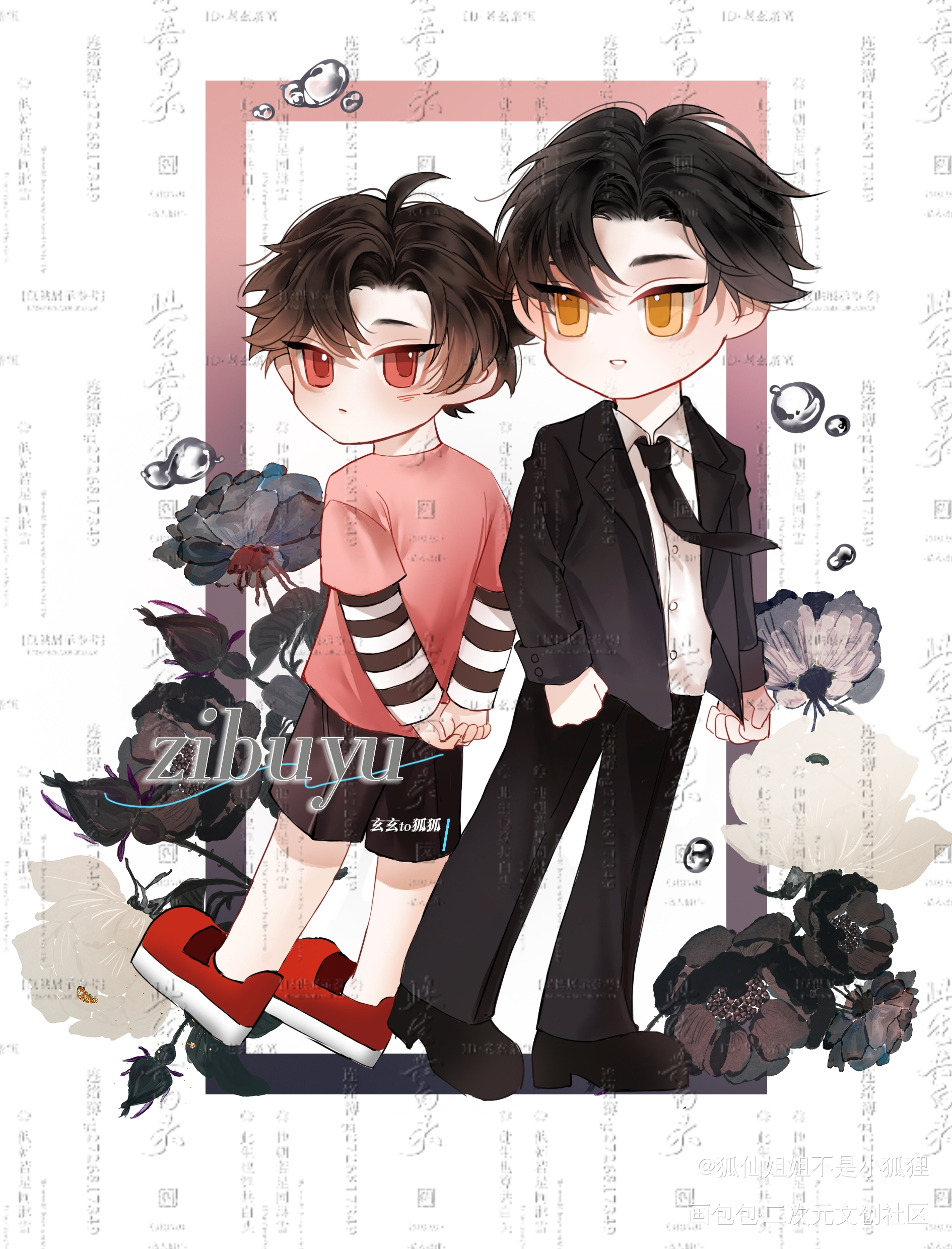 忘羡Q版_魔道祖师忘羡蓝忘机魏无羡魔道祖师Q版绘画作品