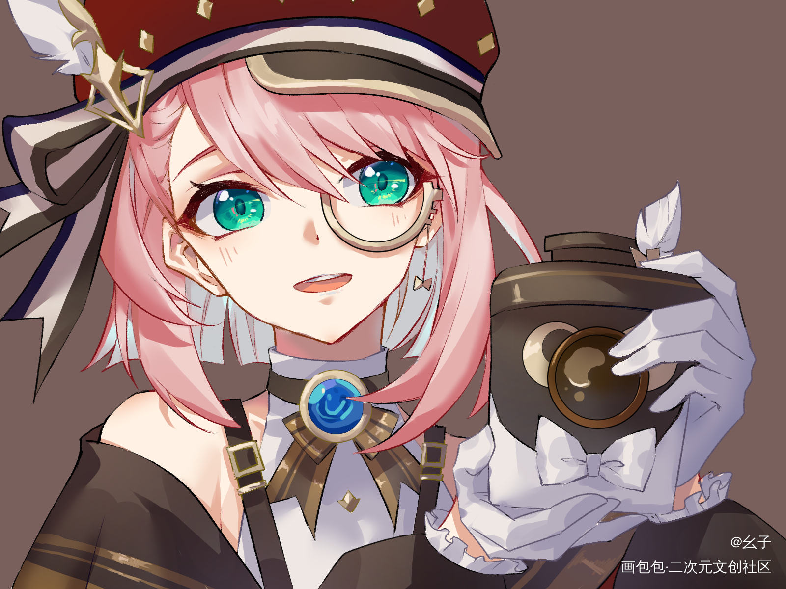 夏洛蒂！_原神绘画作品