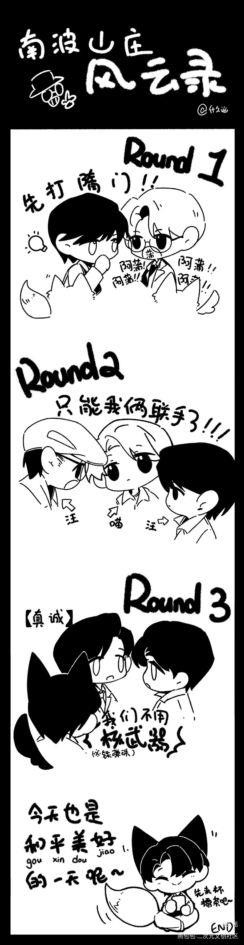 一点扣扣人_Q版我要上首推同人密室大逃脱大神版名侦探学院绘画作品
