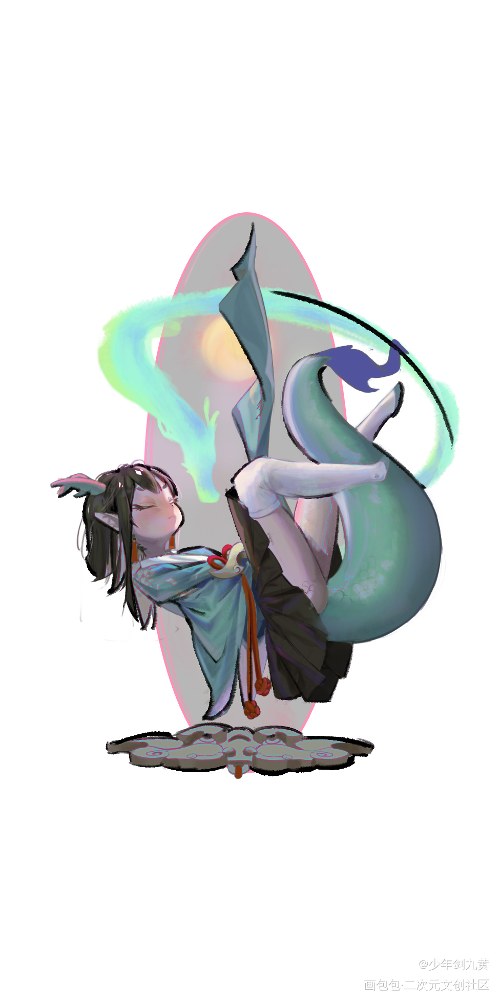 遇见_厚涂原画二次元oc绘画作品
