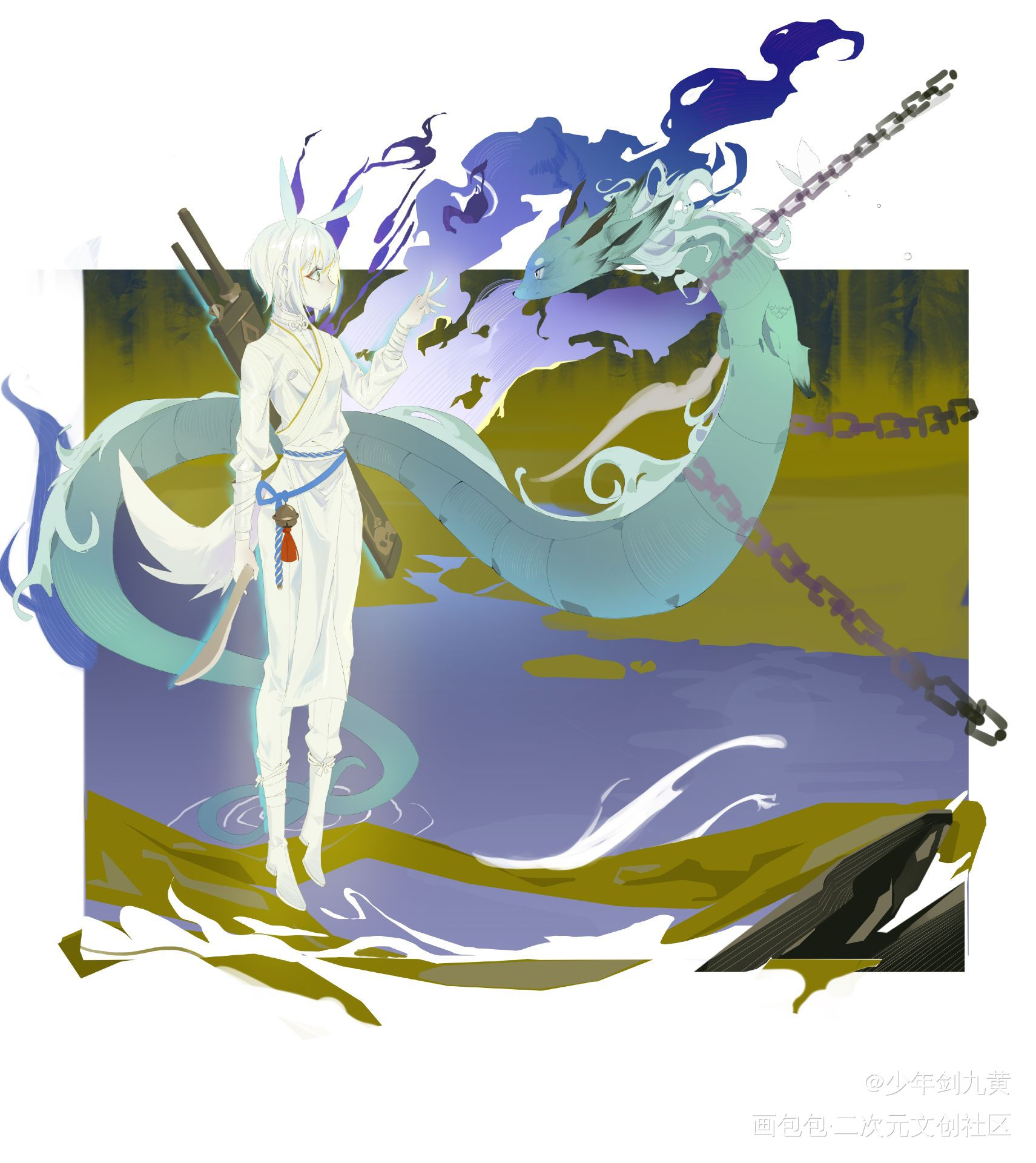 遇见_厚涂原画二次元oc绘画作品