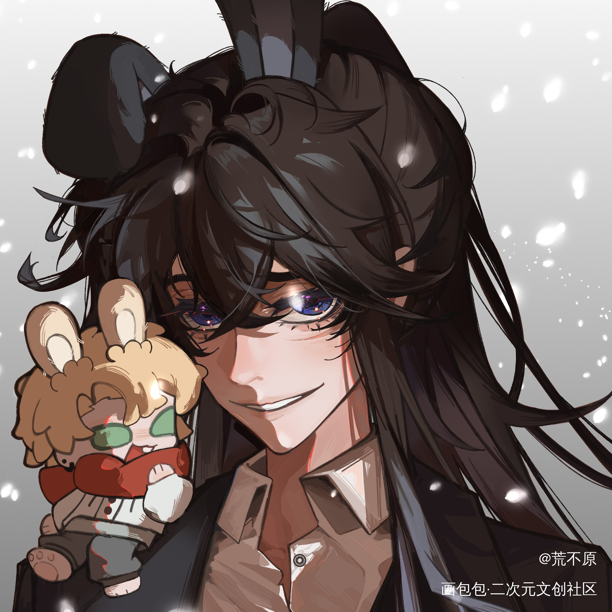 丹尼尔×白六_我在惊悚游戏里封神绘画作品