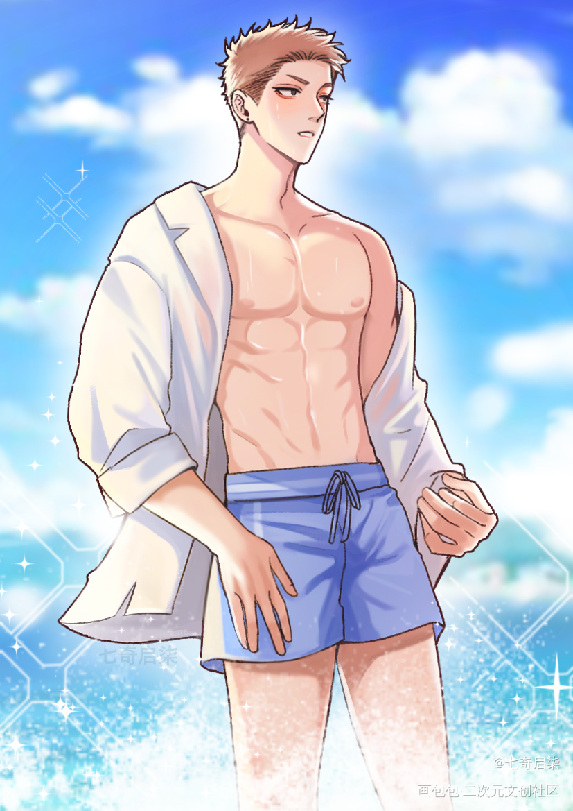 summer_19天莫关山绘画作品
