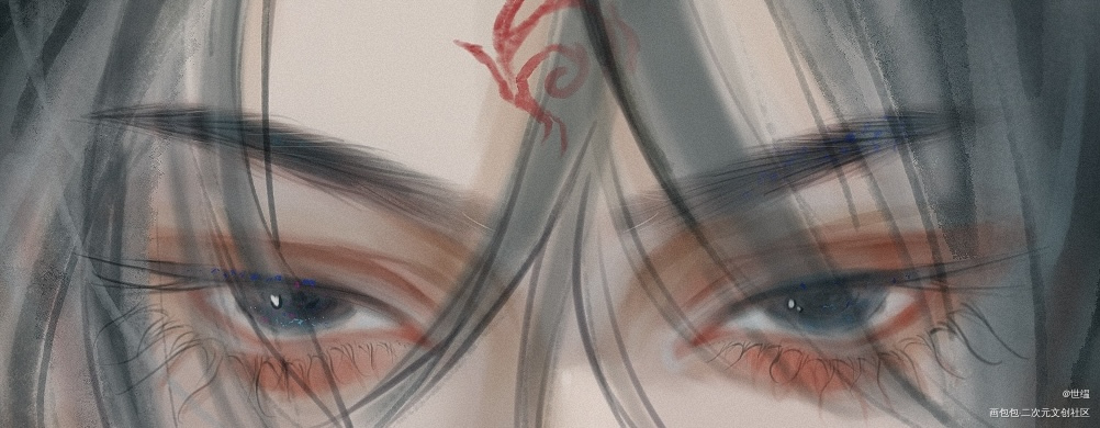 爱人的眼睛是第八大洋_人渣反派自救系统洛冰河绘画绘画作品