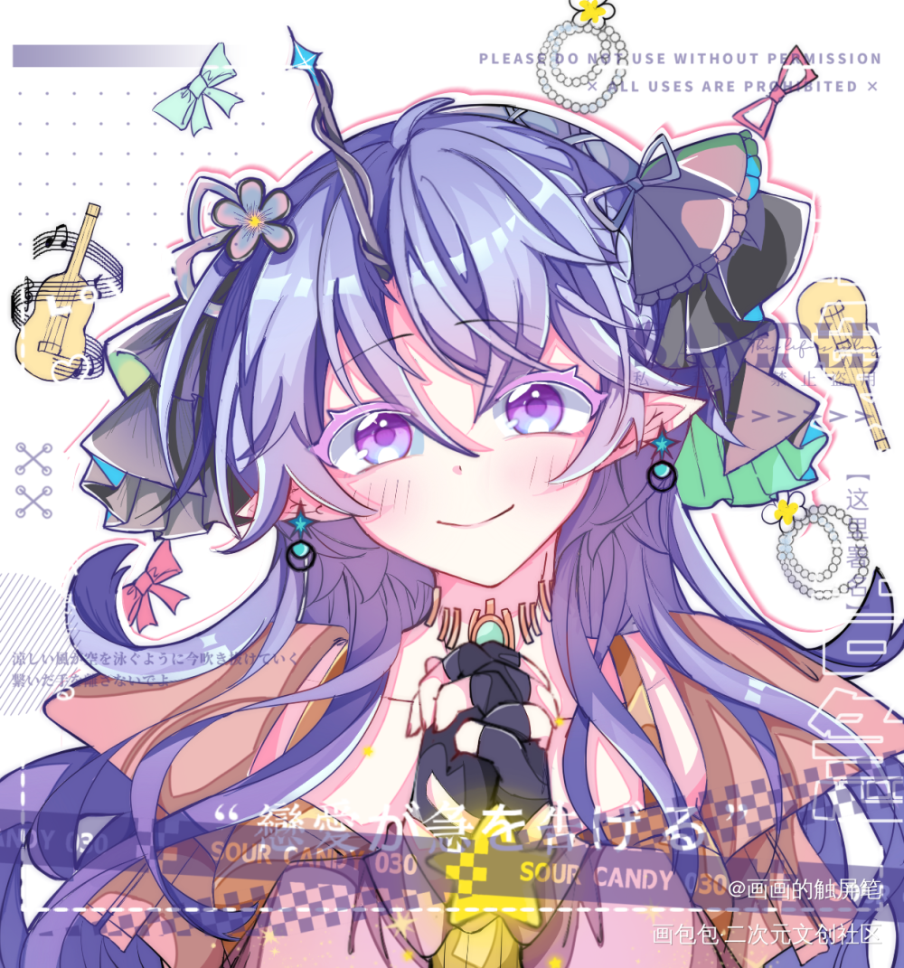 50的大头稿_平涂头像稿件约稿oc绘画作品