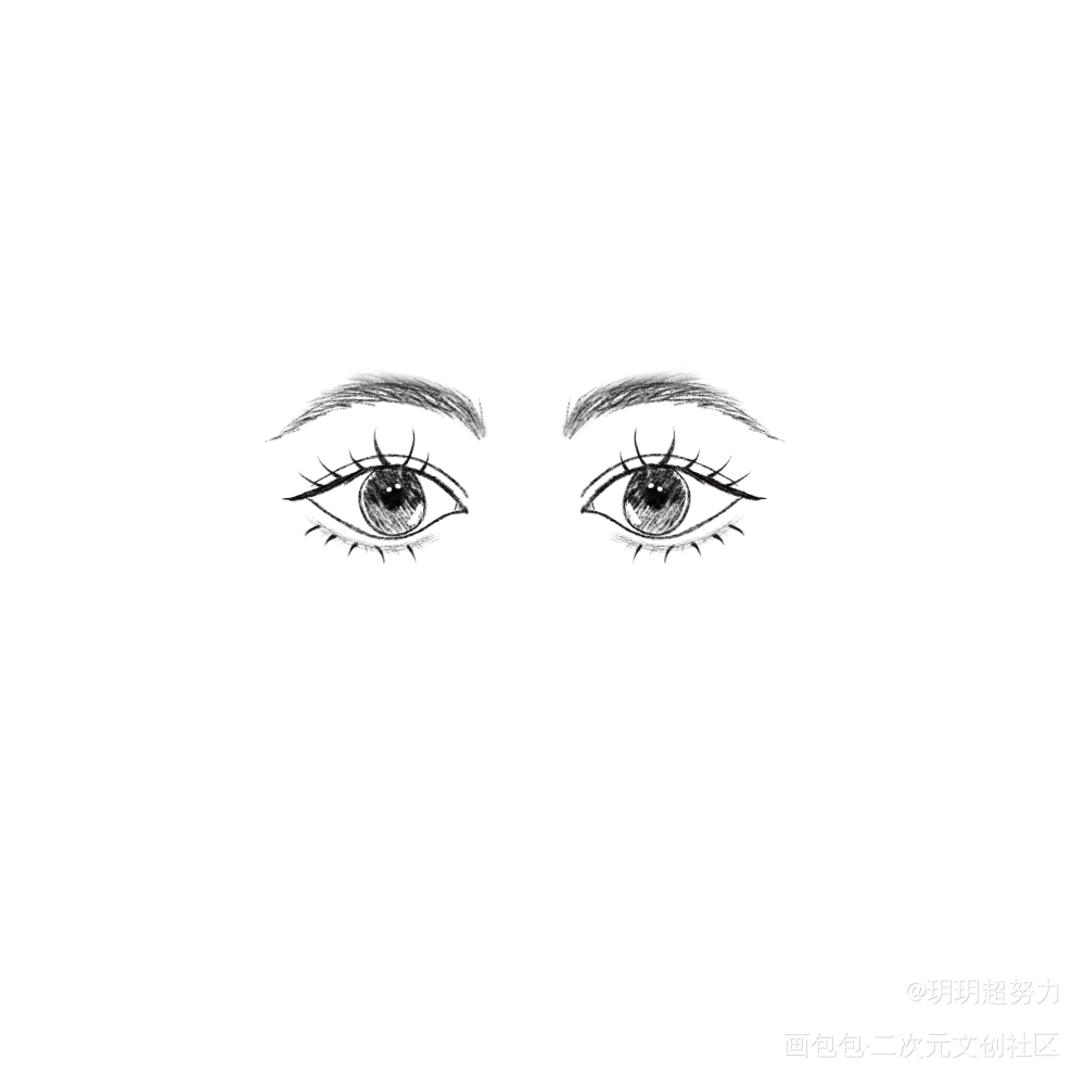 随便练的眼睛_眼睛画画绘画作品
