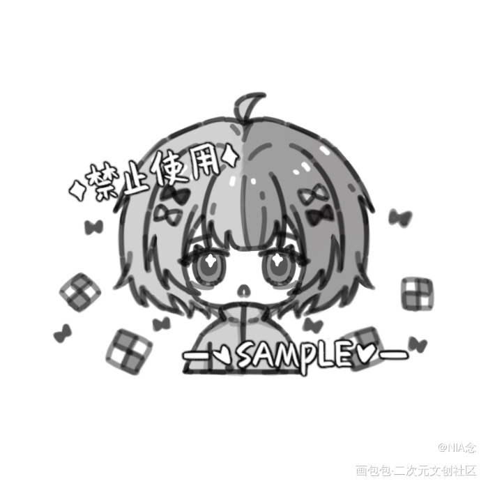 初来乍到_板绘涂黑白简笔绘画作品