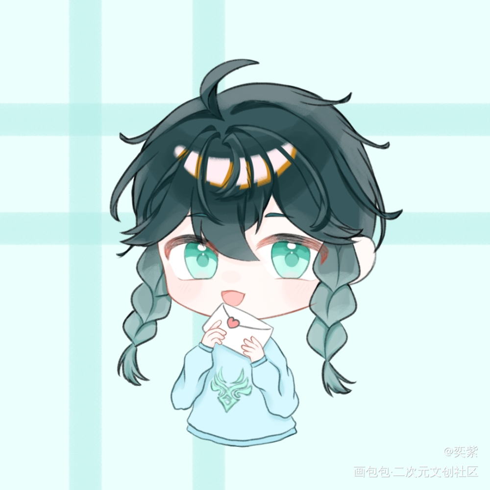 温迪生日快乐！_原神温迪Q版绘画作品