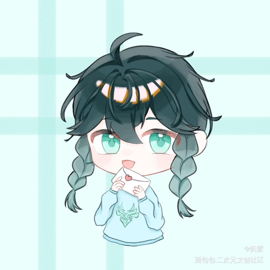 温迪生日快乐！_原神温迪Q版绘画作品