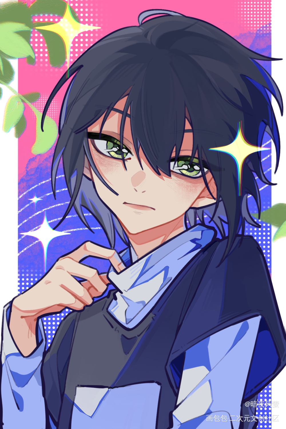 「久眠」_久眠花织久未眠原创oc绘画作品