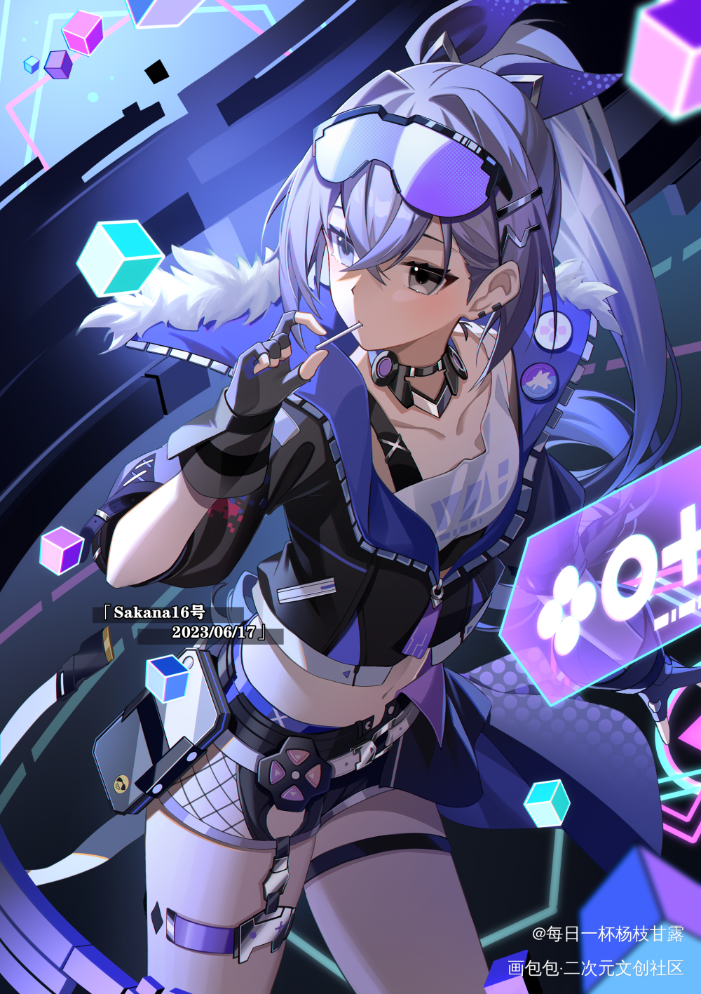 银狼_日系插画同人银狼绘画作品