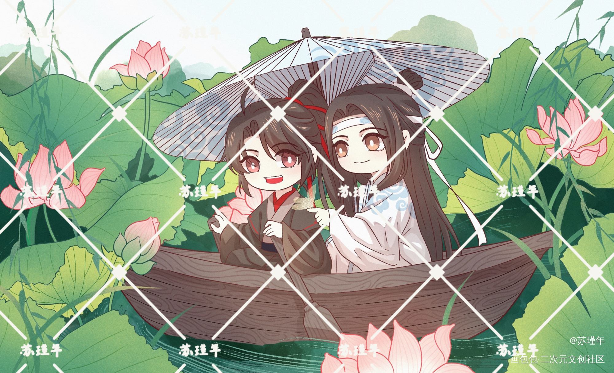 忘羡_魔道祖师忘羡绘画作品