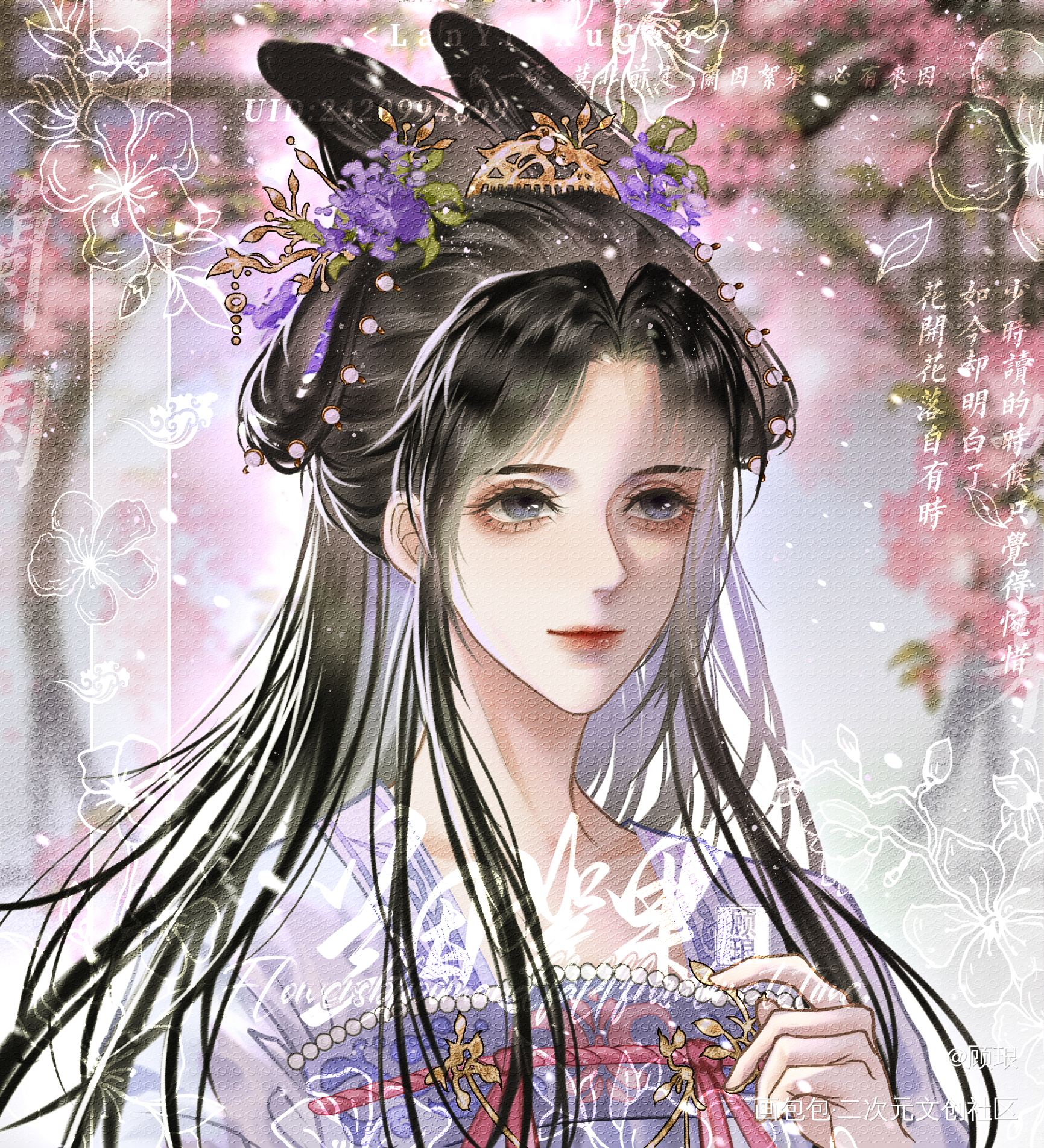 画的娇娇和小侯爷的稿稿_重生之将门毒后古风约稿板绘绘画绘画作品