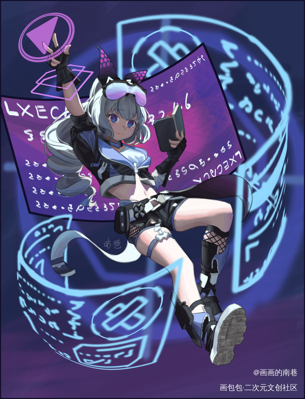 银狼_板绘涂立绘同人银狼板绘绘画作品