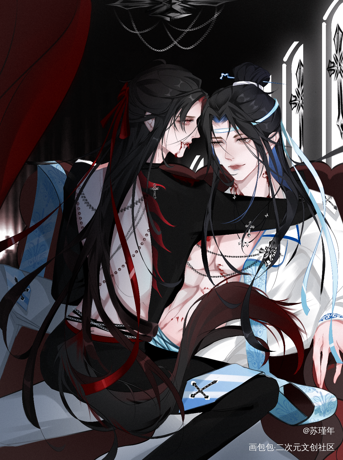 忘羡_魔道祖师忘羡绘画作品