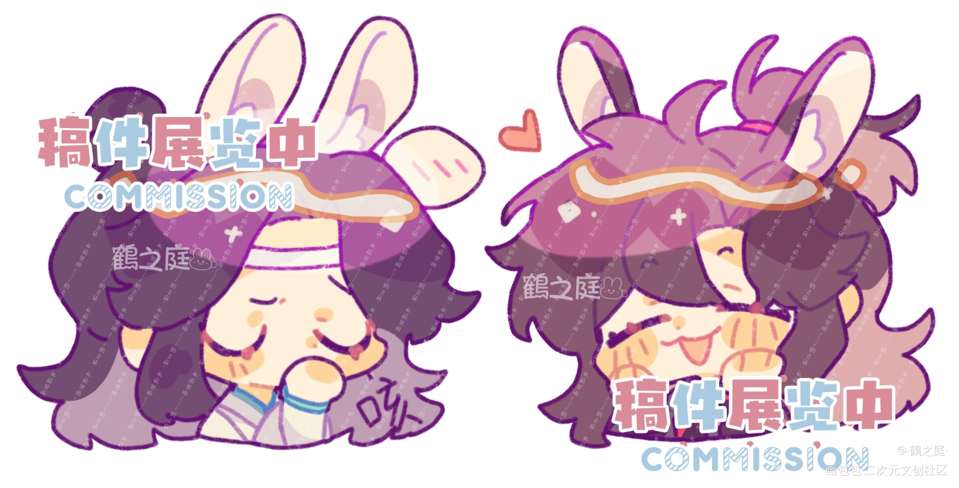 ➷小表情·萌萌小兔_魔道祖师忘羡绘画作品
