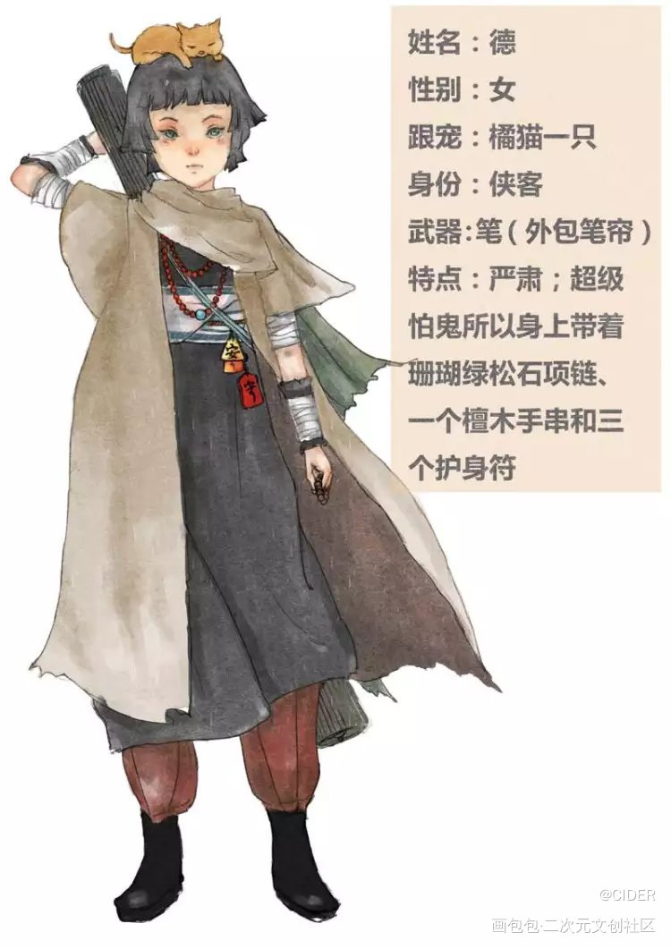 给7年前画的oc画一个头像_厚涂头像procreateoc绘画作品