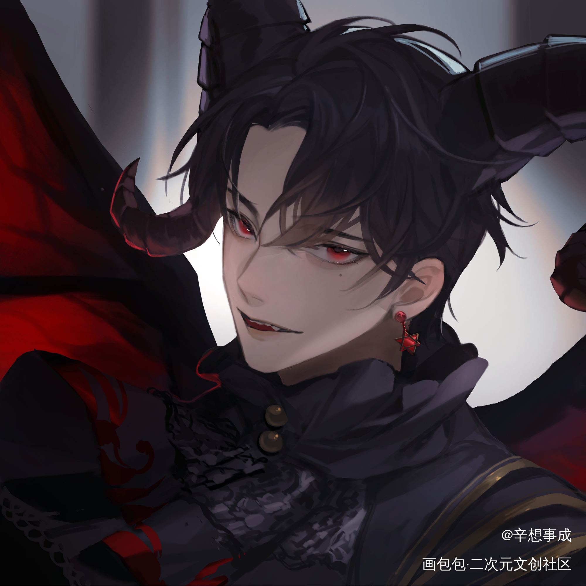 小恶魔辛辛_谁把谁当真188男团妹叔赵锦辛绘画作品