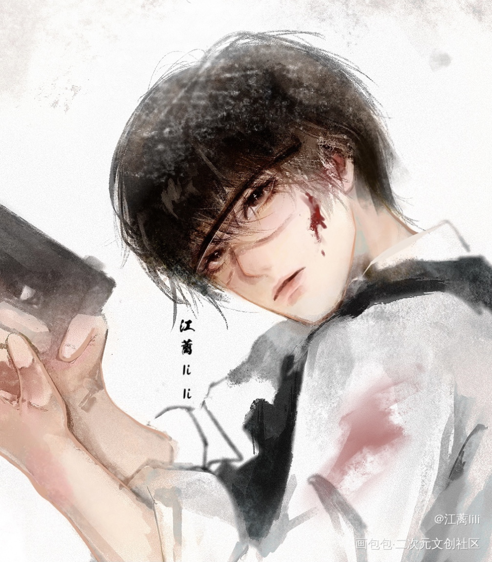 摸摸江停_破云绘画作品