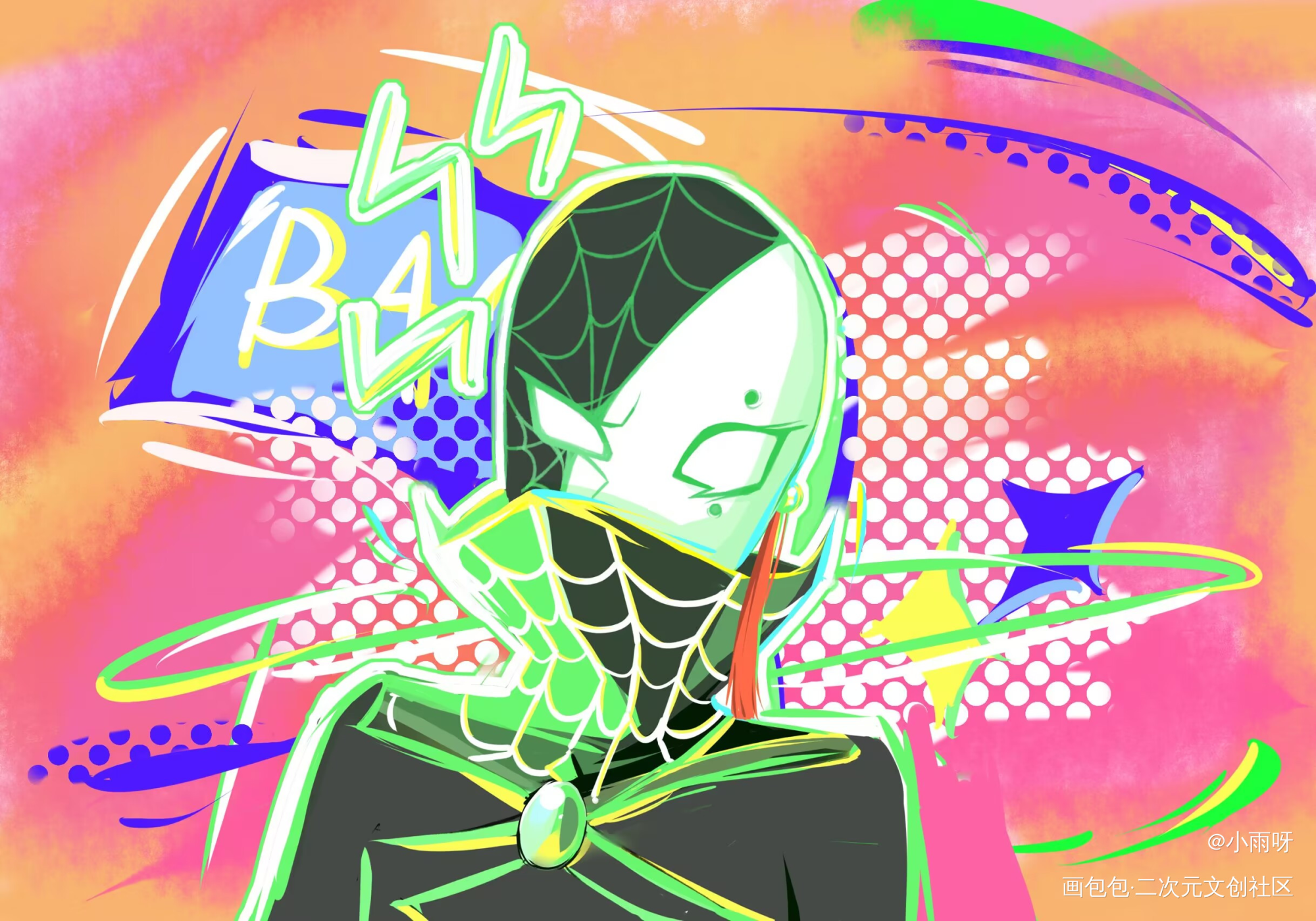 蜘蛛侠oc_头像接稿约稿绘画oc绘画作品