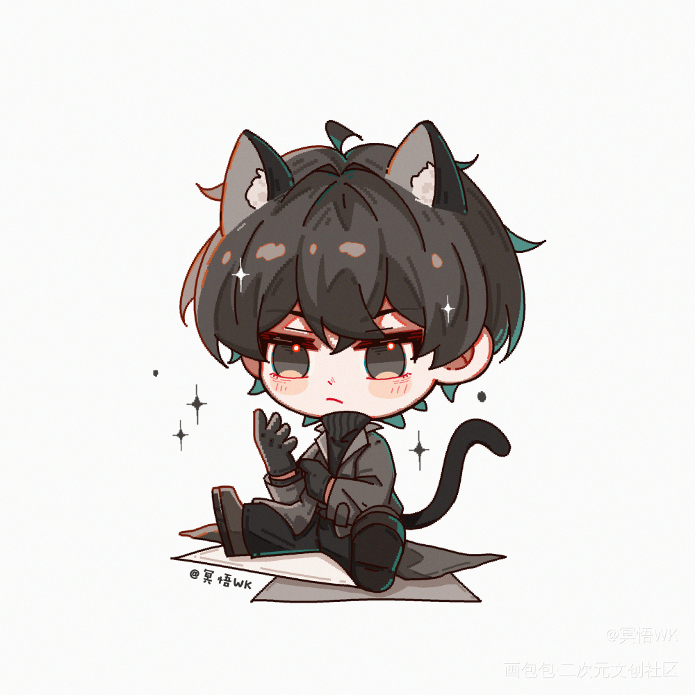 可爱的池猫猫_危险人格池青同人绘画作品