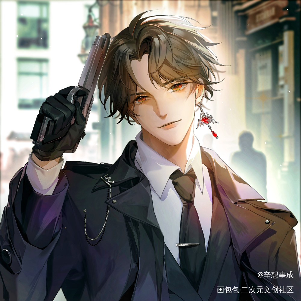伦敦街道 赵锦辛_谁把谁当真188男团妹叔赵锦辛绘画作品