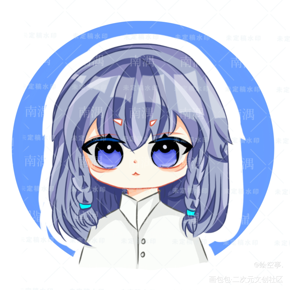 关于好久不用的QQ人画风_摸鱼页绘画作品
