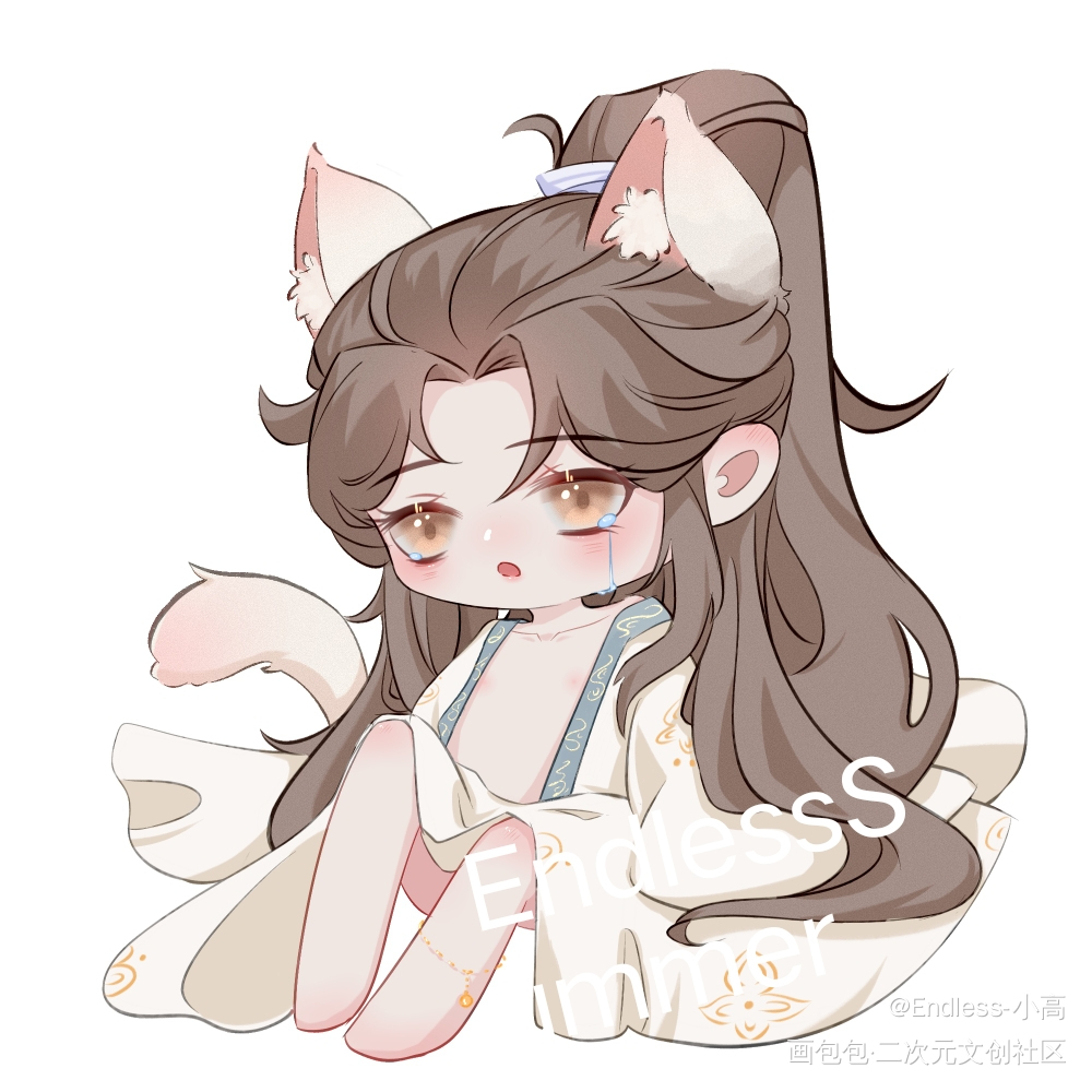 猫宁_二哈和他的白猫师尊绘画作品