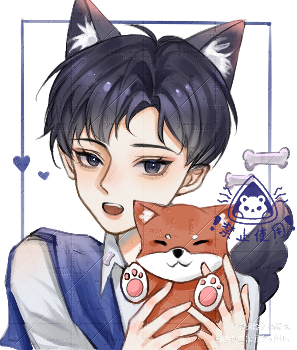 小狼狗_针锋对决188男团原炀绘画作品