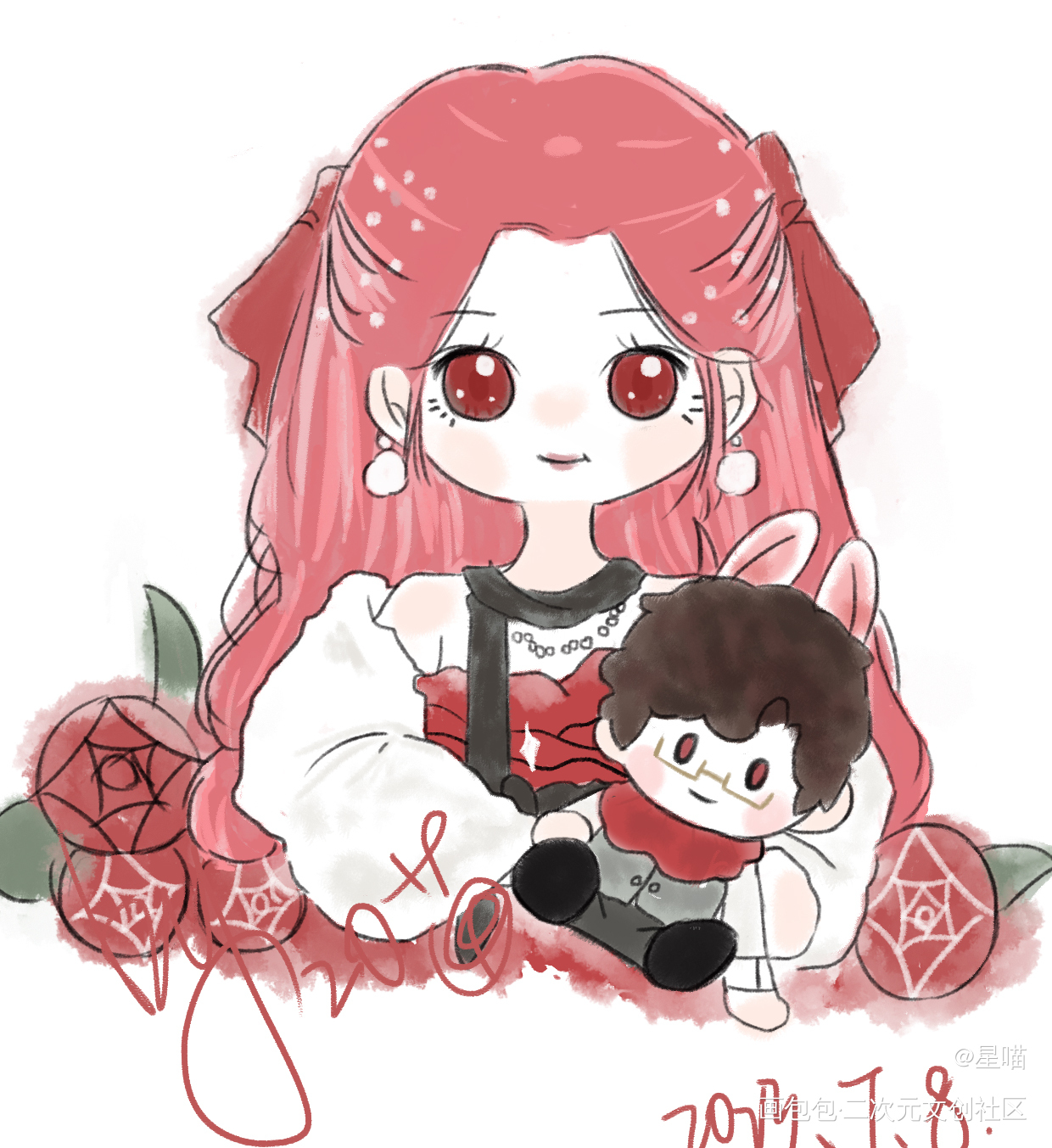 给各位陆夫人的🌹_光与夜之恋绘画作品