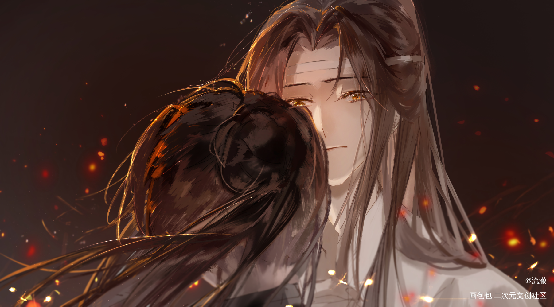 _魔道祖师忘羡蓝忘机魏无羡绘画作品