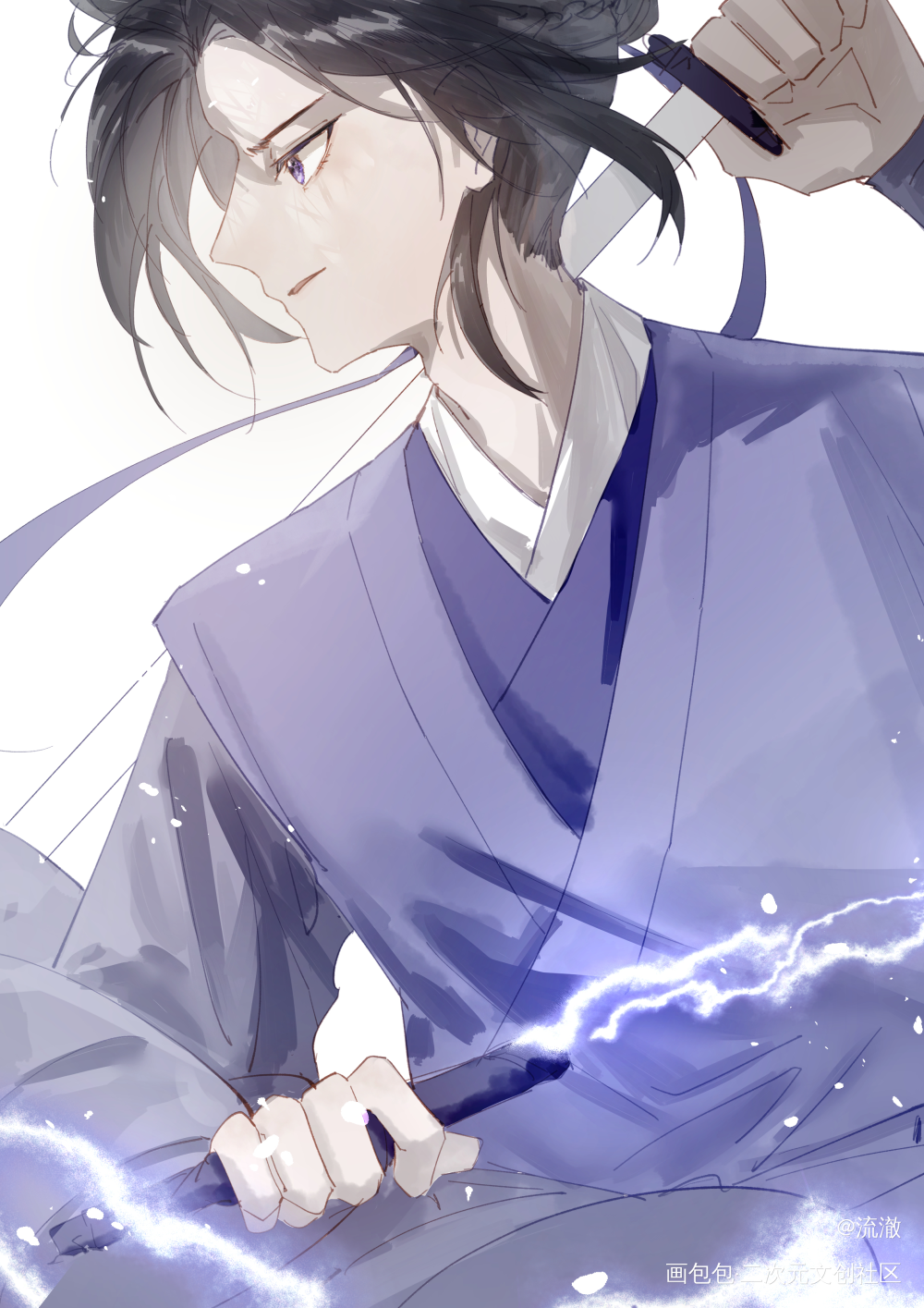 _魔道祖师江澄绘画作品