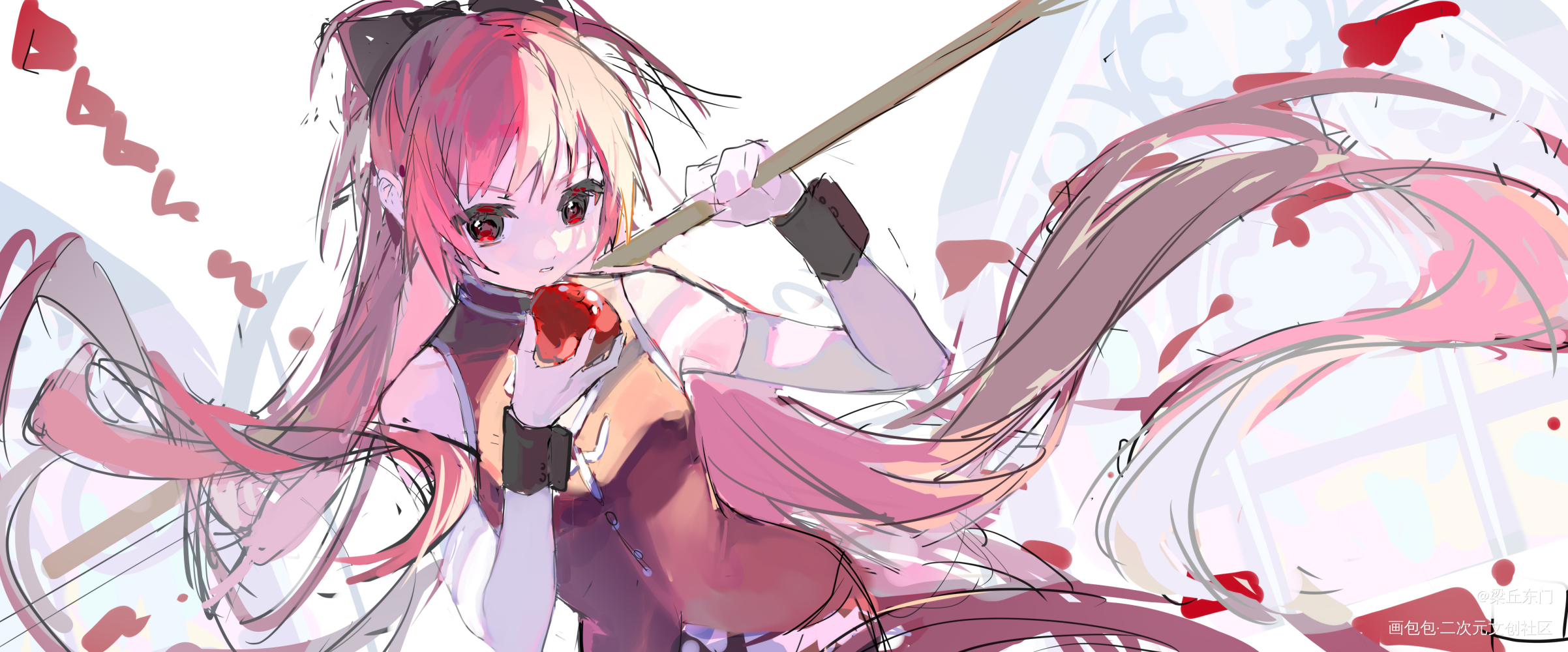 杏子_魔法少女小圆厚涂日系插画同人绘画作品