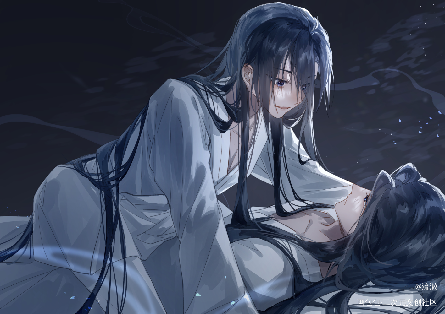_魔道祖师忘羡蓝忘机魏无羡绘画作品