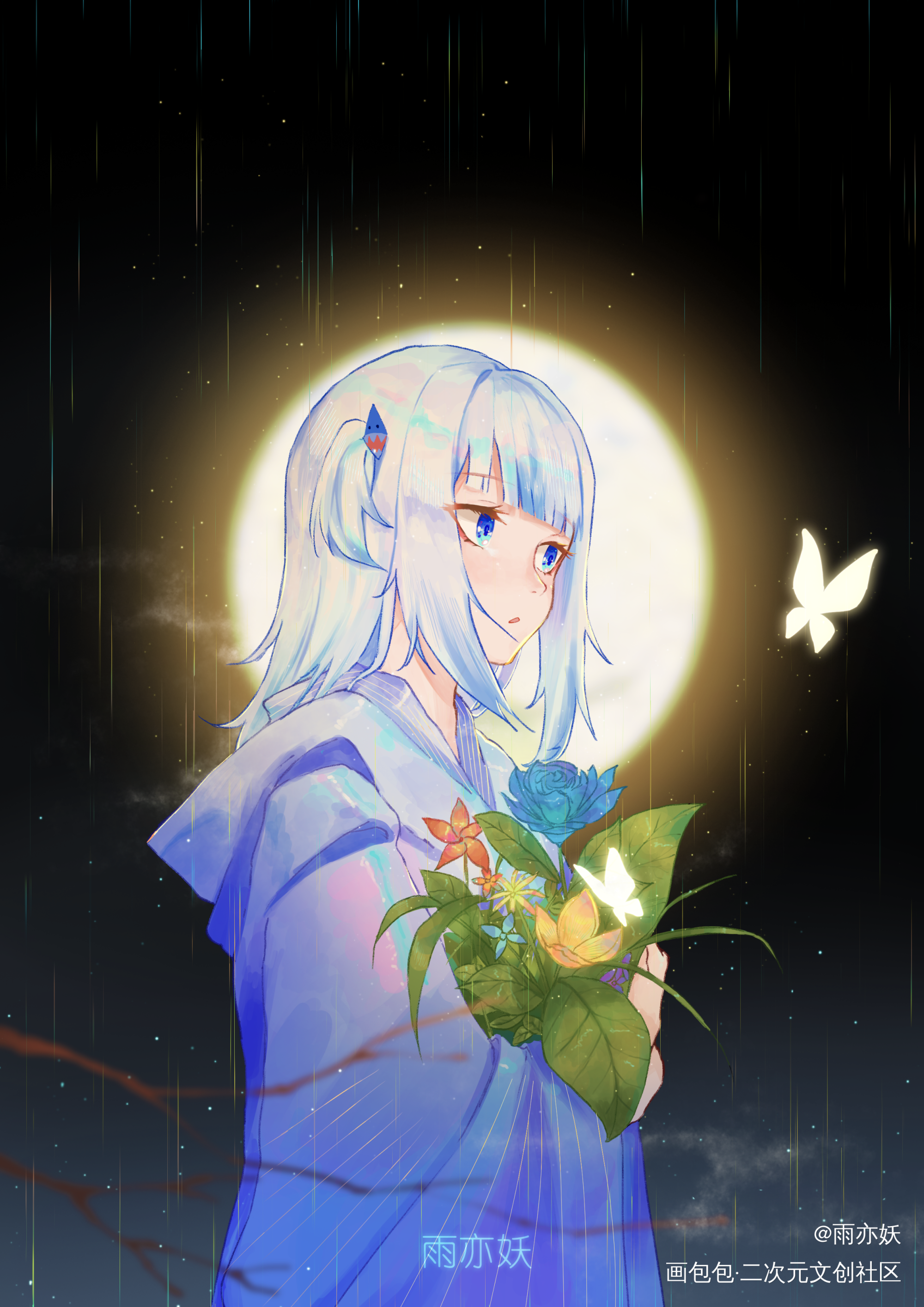 正式入驻更新啦_gawugura古拉插画板绘同人绘画Vtuberhololive绘画作品