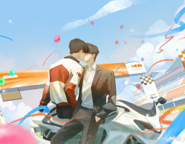 赛车手pa 李简长长久久！_绘画作品