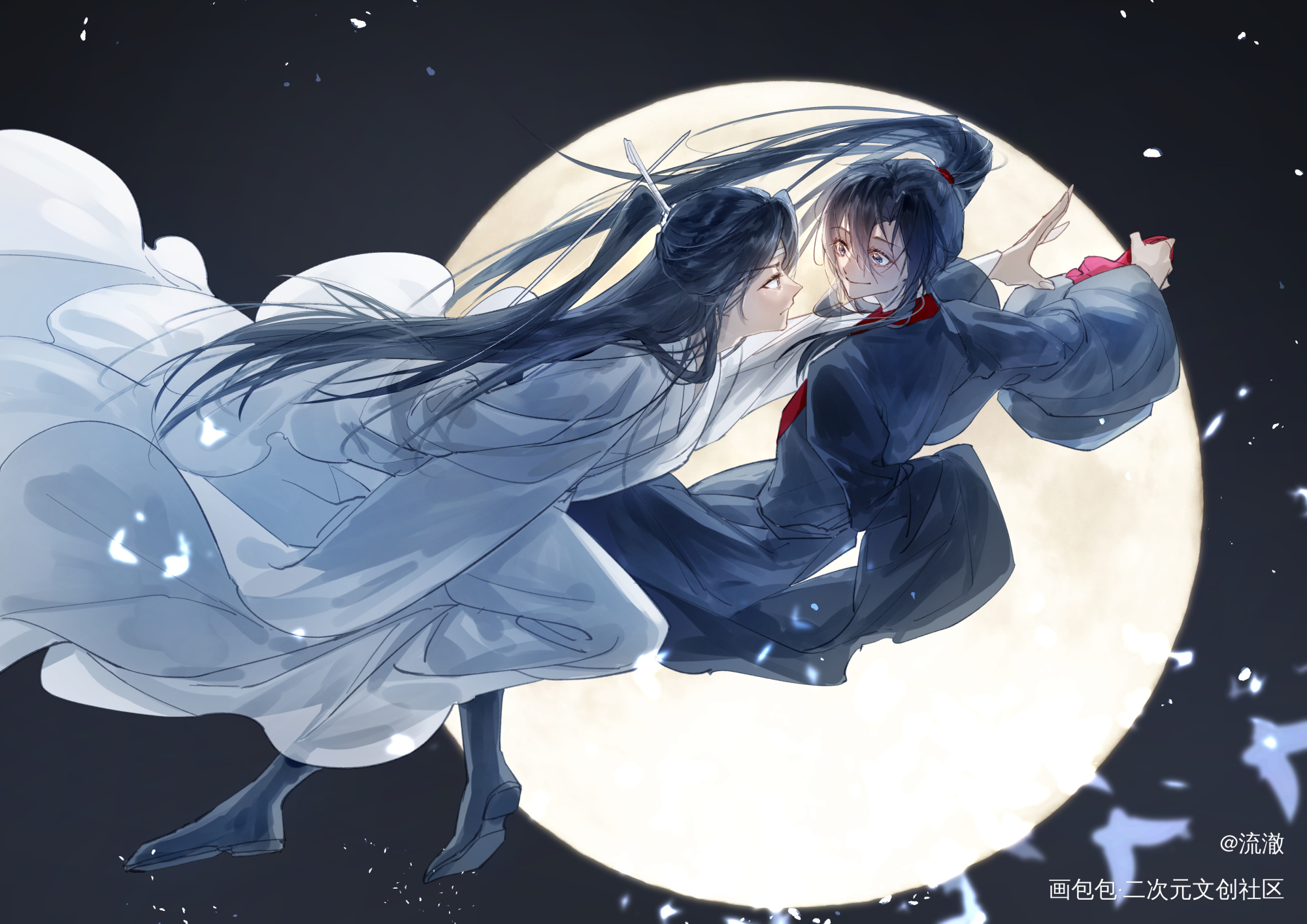 day11_魔道祖师忘羡蓝忘机魏无羡绘画作品