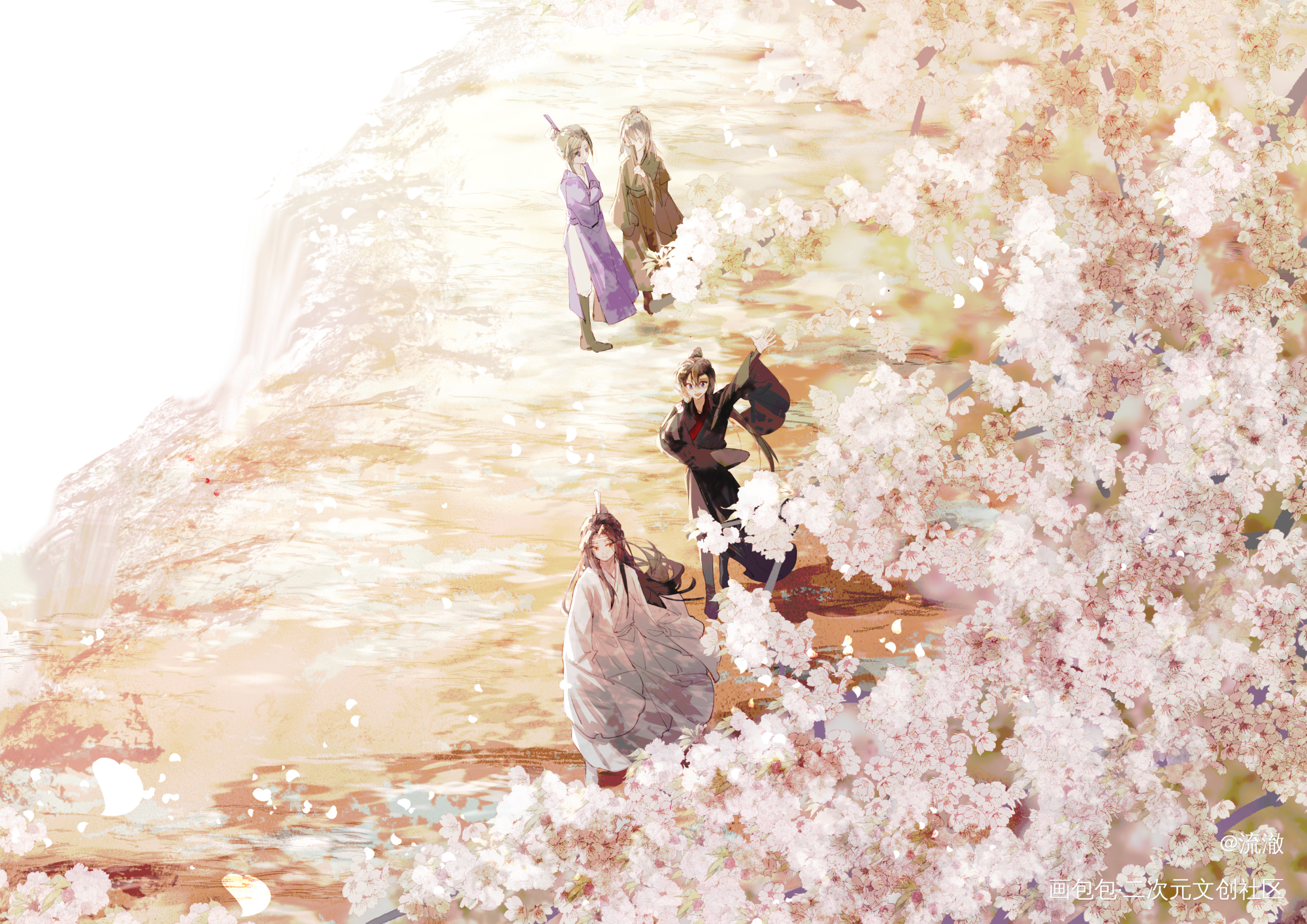 day13_魔道祖师忘羡蓝忘机魏无羡绘画作品